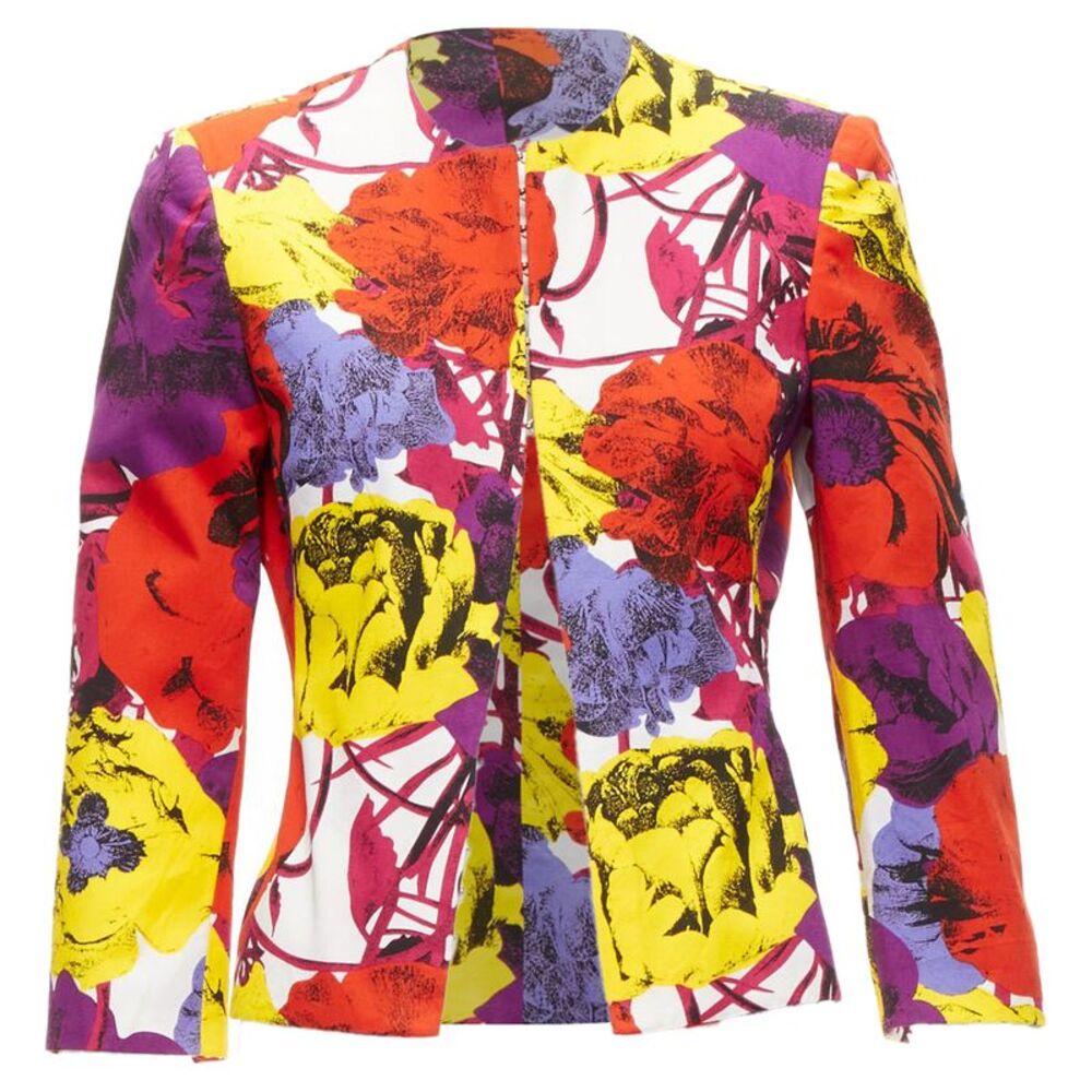 Gianni Versace Rose Corseted Jacket